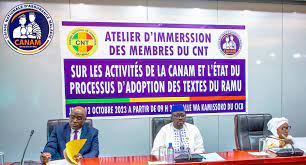 CANAM : Atelier d’immersion des membres du CNT sur les activités de la  Caisse Nationale d’Assurance Maladie et sur l’état du processus d’adoption des textes du RAMU