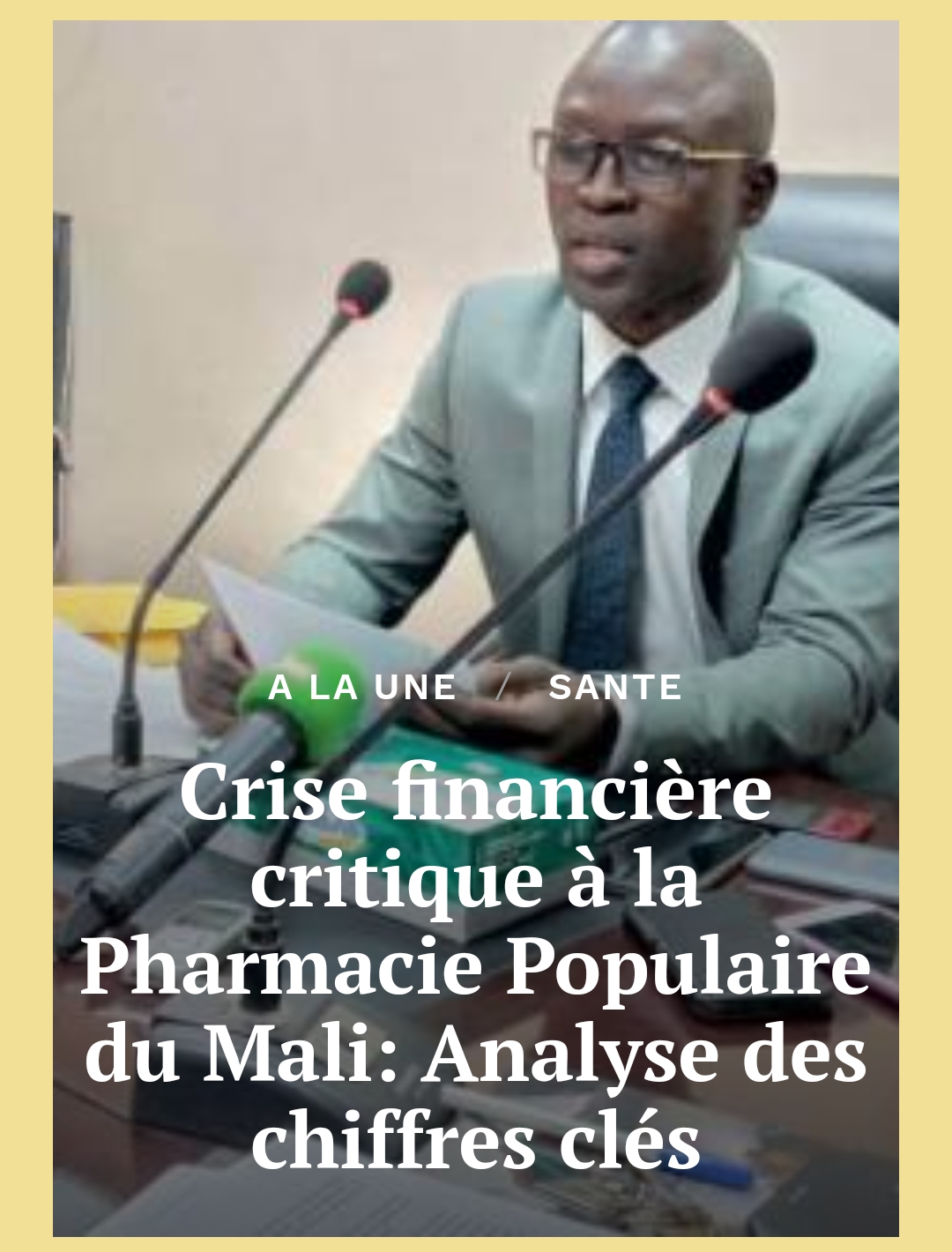 Crise financière critique à la Pharmacie Populaire du Mali: Analyse des chiffres clés