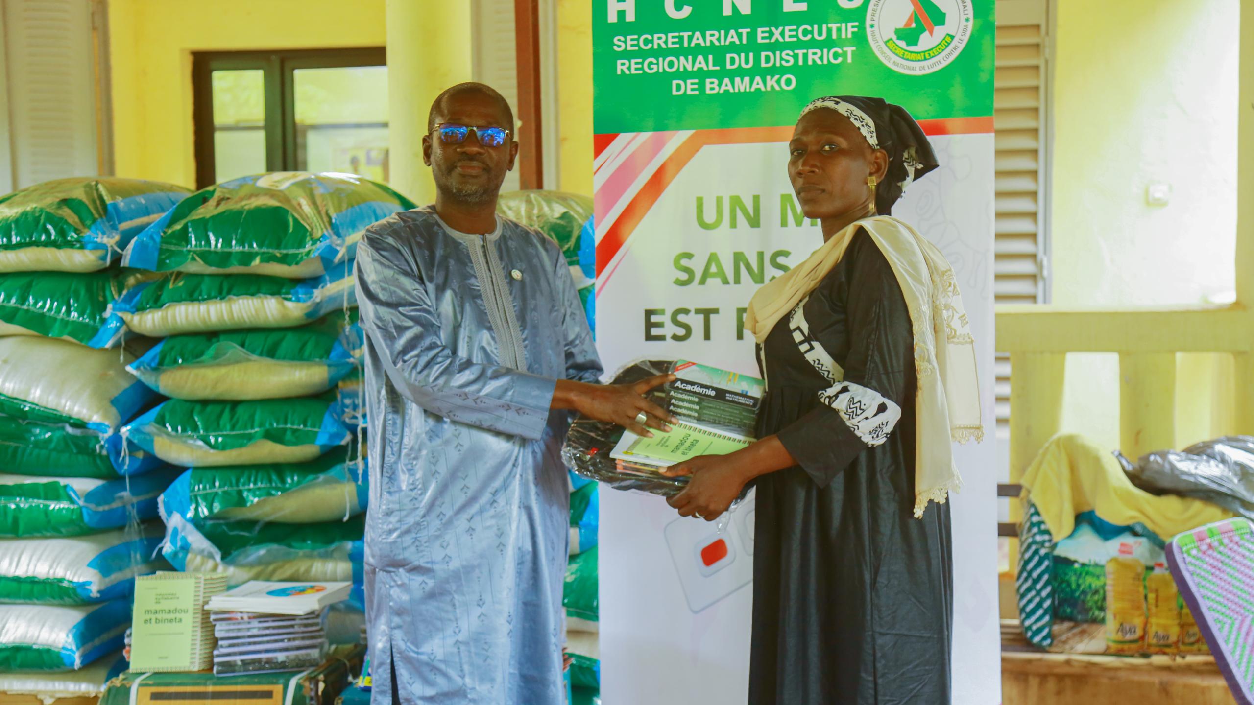PVVIH : la solidarité agissante du secrétaire exécutif régional du district de Bamako