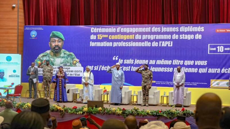 APEJ : Abdoulaye Maïga place les 2 500 jeunes du 15ᵉ contingent face à leur responsabilité nationale
